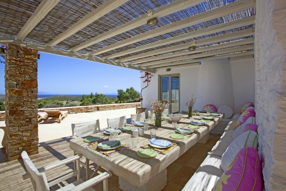 Villa Elina Pool - Antiparos, Greece:terrace2.JPG